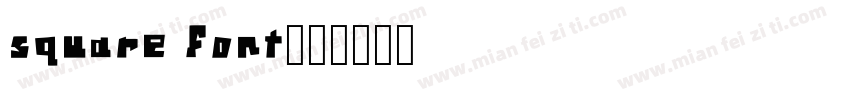 square font字体转换